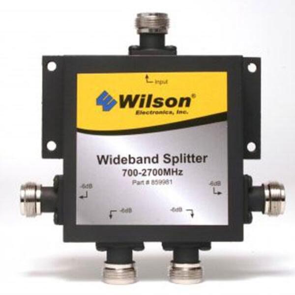 Wilson Cellular Signal Splitter 4 Way -6 dB w/N Female Connectors, 50 Ohm