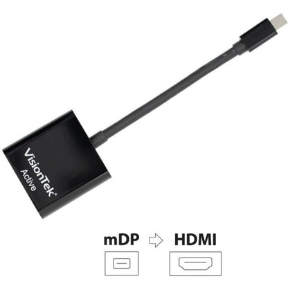 VisionTek Mini DisplayPort to HDMI (4K) Active Adapter (M/F)