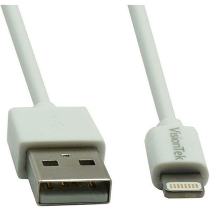 VisionTek Lightning to USB 1 Meter MFI Cable White (M/M)