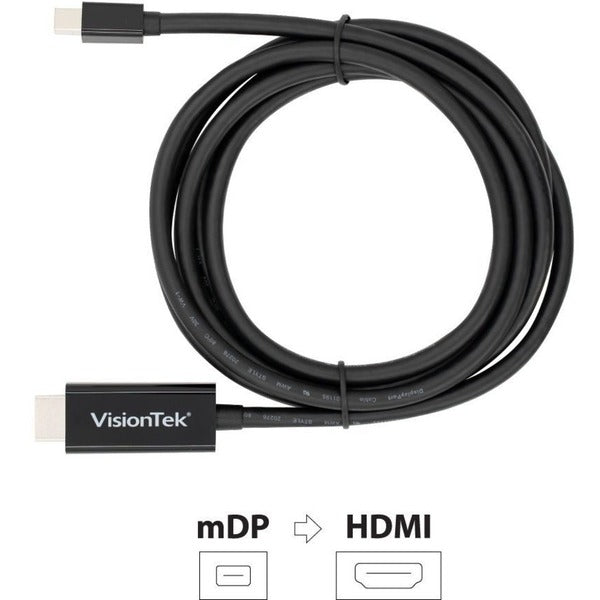 VisionTek Mini DisplayPort to HDMI 2.0 Active Cable (M/M) 4K @ 60Hz