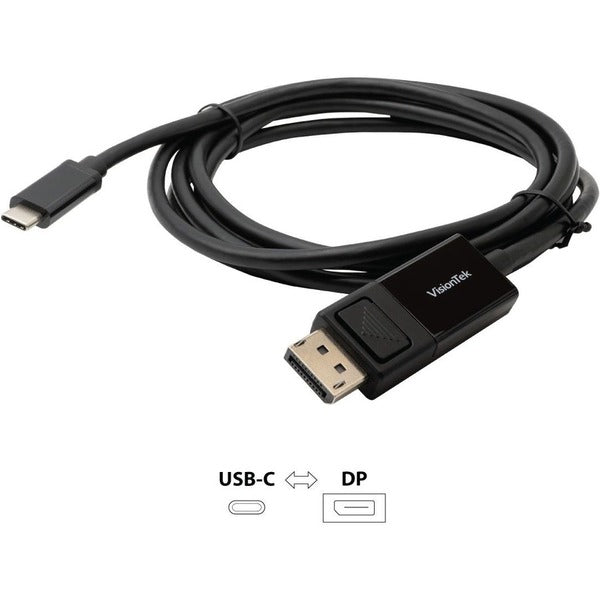 VisionTek USB-C to DisplayPort 1.4 Bi-Directional 2M Active Cable (M/M)