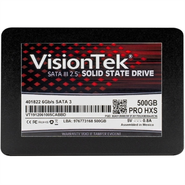 VisionTek PRO HXS 500 GB Solid State Drive - 2.5" Internal - SATA (SATA/600)