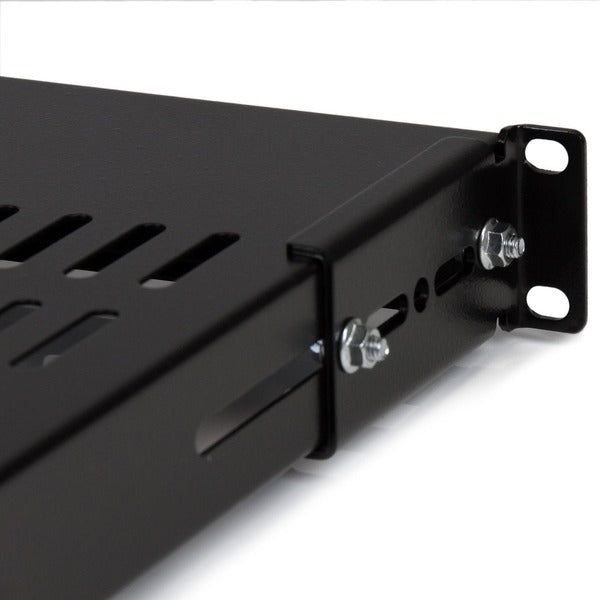 StarTech.com 1U Adjustable Mounting Depth Vented Rack Mount Shelf - 175lbs / 80kg