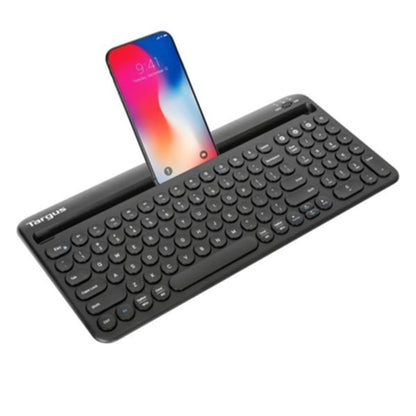 Targus Multi-Device Bluetooth Antimicrobial Keyboard With Tablet/Phone Cradle