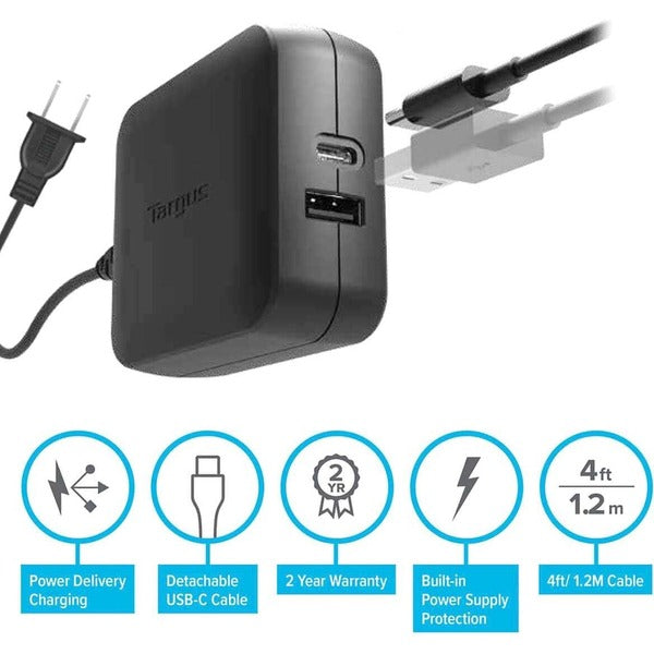 Targus 65W USB-C/USB-A Charger