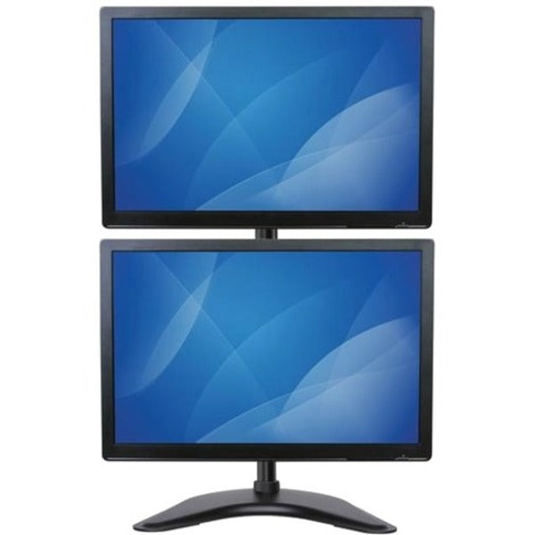 StarTech.com Vertical Dual Monitor Stand - Heavy Duty Steel - Monitors up to 27" - Vesa Monitor - Computer Monitor Stand