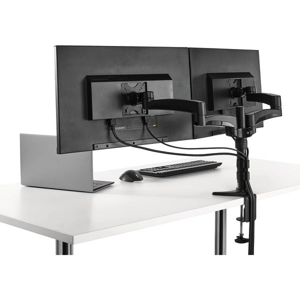 StarTech.com Desk Mount Dual Monitor Arm - Dual Articulating Monitor Arm - Height Adjustable Monitor Mount - For VESA Monitors up to 24"