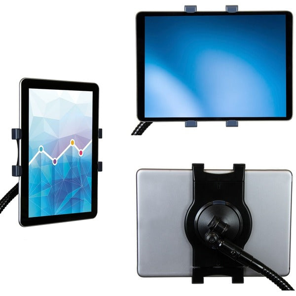 StarTech.com Gooseneck Tablet Holder - For Most 7" to 11" Tablets - Adjustable clamp fits tablet width or length of 6.5" to 7.8" (166 to 200 mm) - Flexible arm tablet mount bends 360 degrees in any direction - Tilts / Turns / Rotates - Mounts to surfac...