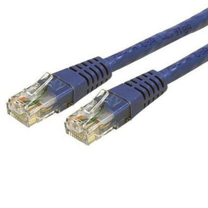 StarTech.com 15ft CAT6 Ethernet Cable - Blue Molded Gigabit - 100W PoE UTP 650MHz - Category 6 Patch Cord UL Certified Wiring/TIA