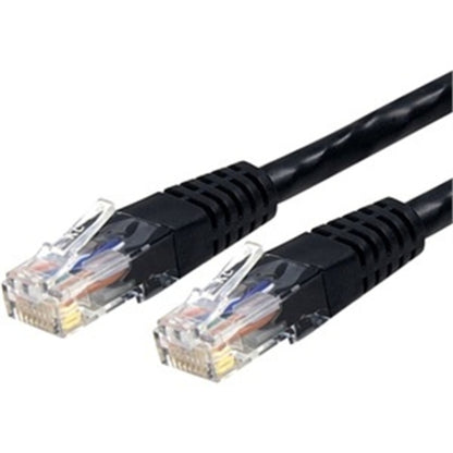 StarTech.com 50ft CAT6 Ethernet Cable - Black Molded Gigabit - 100W PoE UTP 650MHz - Category 6 Patch Cord UL Certified Wiring/TIA