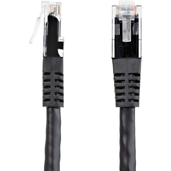 StarTech.com 50ft CAT6 Ethernet Cable - Black Molded Gigabit - 100W PoE UTP 650MHz - Category 6 Patch Cord UL Certified Wiring/TIA