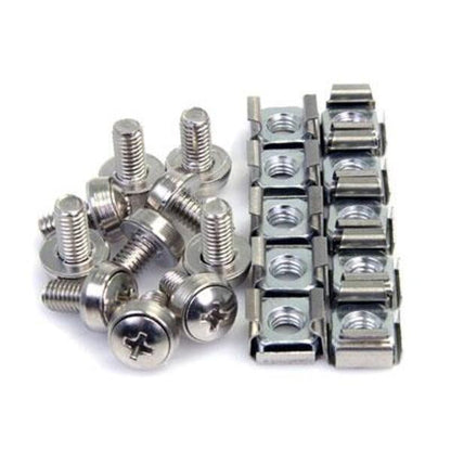 StarTech.com 100 Pkg M6 Mounting Screws and Cage Nuts for Server Rack Cabinet