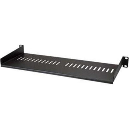 StarTech.com 1U Vented Server Rack Cabinet Shelf - Fixed 7in Deep Cantilever Rackmount Tray for 19" Data/AV/Network Enclosure w/Cage Nuts