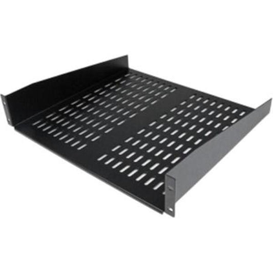 StarTech.com 2U 16in Universal Vented Rack Mount Cantilever Shelf - Fixed Server Rack Cabinet Shelf - 50lbs / 22kg