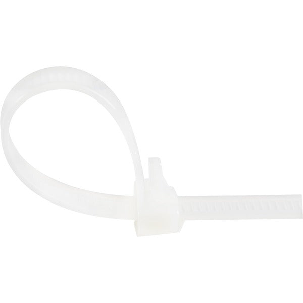 StarTech.com 8"(20cm) Reusable Cable Ties, 1-7/8"(50mm) Dia. 50lb(22Kg) Tensile Strength, Nylon, In/Outdoor, UL Listed, 100 Pack, White