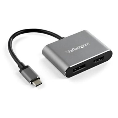 StarTech.com USB C Multiport Video Adapter - 4K 60Hz USB-C to HDMI 2.0 or DisplayPort 1.2 Monitor Adapter - HBR2 HDR - USB Type-C 2-in-1