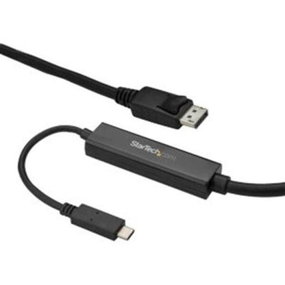 StarTech.com 9.8ft/3m USB C to DisplayPort 1.2 Cable 4K 60Hz - USB Type-C to DP Video Adapter Monitor Cable HBR2 - TB3 Compatible - Black