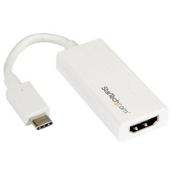 StarTech.com StarTech.com - USB-C to HDMI Adapter - 4K 30Hz - White - USB Type-C to HDMI Adapter - USB 3.1 - Thunderbolt 3 Compatible