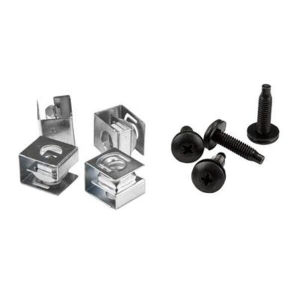 StarTech.com Server Rack Screws and Clip Nuts - 10-32 - Rack Mount Screws and Slide-On Cage Nuts - Clip Nuts and Screws - 50 Pack