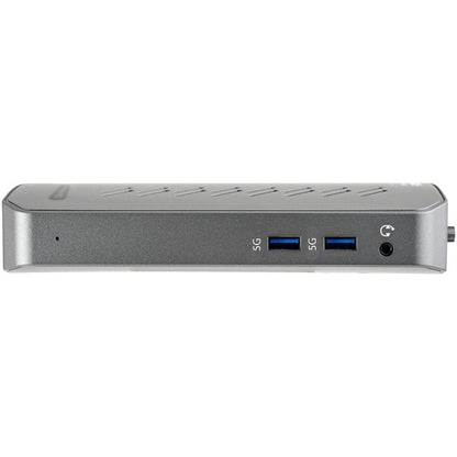 StarTech.com USB-C USB-A Dock - Hybrid Universal USB 3.0 Laptop Docking Station - Dual Monitor 4K 60Hz HDMI/DisplayPort - 6xUSB Type-A/GbE