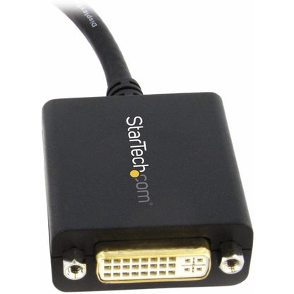 StarTech.com DisplayPort to DVI Adapter, DisplayPort to DVI-D Adapter/Video Converter 1080p, DP 1.2 to DVI Monitor, Latching DP Connector