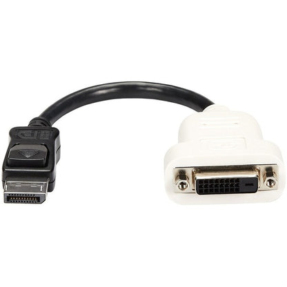 StarTech.com DisplayPort to DVI Adapter, DisplayPort to DVI-D Adapter/Video Converter 1080p, DP 1.2 to DVI Monitor, Latching DP Connector