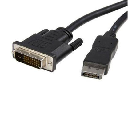 StarTech.com 6ft (1.8m) DisplayPort to DVI Cable, DisplayPort to DVI-D Adapter Cable, 1080p Video, DP 1.2 to DVI Monitor Converter Cable