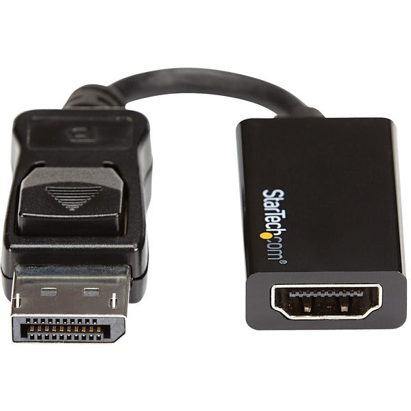 StarTech.com DisplayPort to HDMI Adapter, 4K 60Hz Active DP 1.4 to HDMI 2.0 Video Converter for Monitor/Display, Latching DP Connector