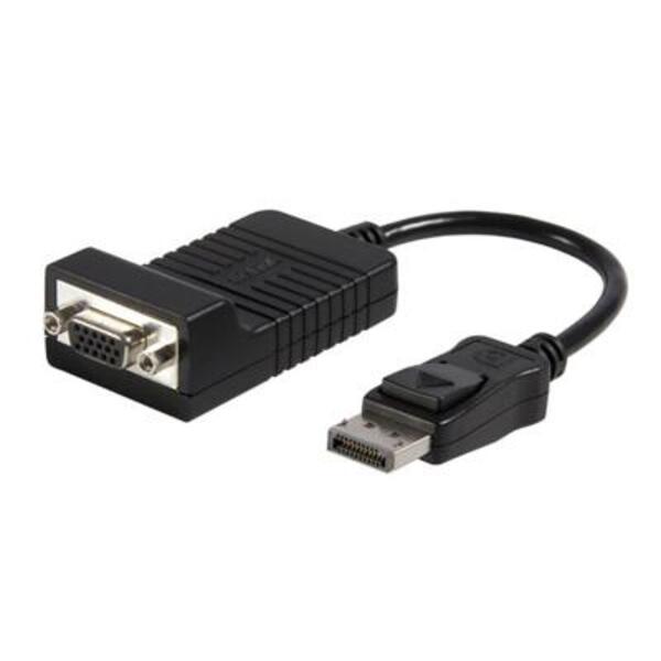 StarTech.com DisplayPort to VGA Adapter, Active DP to VGA Converter, 1080p Video DP to VGA Monitor Dongle, Latching DP Connector, Durable