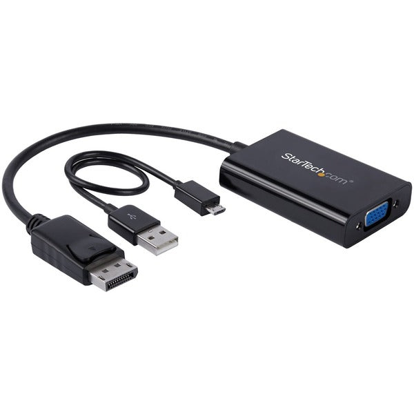 StarTech.com DisplayPort to VGA Adapter with Audio - DP to VGA Converter - 1920x1200