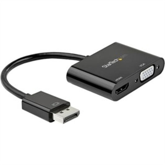 StarTech.com DisplayPort to HDMI VGA Adapter - DP 1.2 HBR2 to HDMI 2.0 4K 60Hz or VGA Monitor Converter - Digital Video Display Adapter