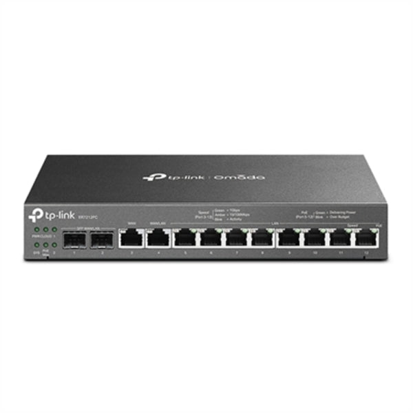 TP-Link ER7212PC - Omada Gigabit VPN Router with PoE+ Ports and Controller Ability - Limited Lifetime Warranty