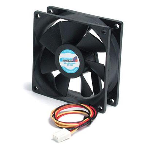 StarTech.com 80x25mm Ball Bearing Quiet Computer Case Fan w/ TX3 Connector - Fan Kit