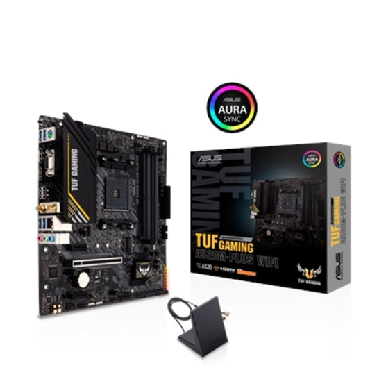 TUF GAMING A520M-PLUS WIFI Gaming Desktop Motherboard - AMD A520 Chipset - Socket AM4 - Micro ATX