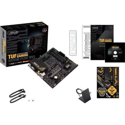 TUF GAMING A520M-PLUS WIFI Gaming Desktop Motherboard - AMD A520 Chipset - Socket AM4 - Micro ATX