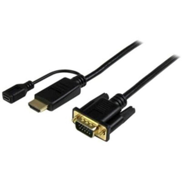 StarTech.com HDMI to VGA Cable - 6 ft / 2m - 1080p - 1920 x 1200 - Active HDMI Cable - Monitor Cable - Computer Cable