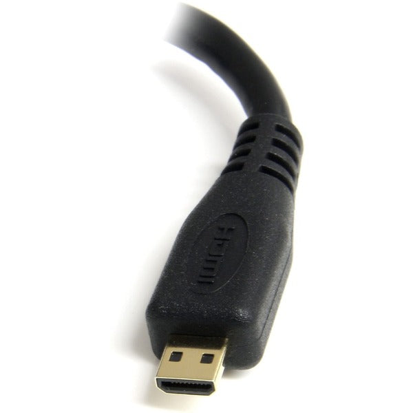 StarTech.com Micro HDMI to HDMI Adapter Dongle, 4K High Speed Micro HDMI to HDMI Converter, Micro HDMI Type-D Device to HDMI TV/Display