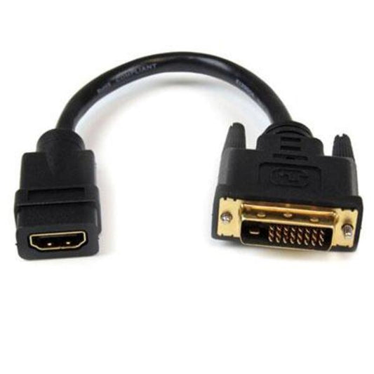 StarTech.com 8in HDMI to DVI-D Video Cable Adapter - HDMI Female to DVI Male