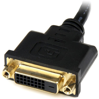 StarTech.com 8in HDMI to DVI-D Video Cable Adapter - HDMI Male to DVI Female