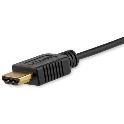 StarTech.com 6ft Mini HDMI to HDMI Cable with Ethernet, 4K 30Hz High Speed Slim Mini HDMI 1.4 (Type-C) Device to HDMI Adapter Cable/Cord