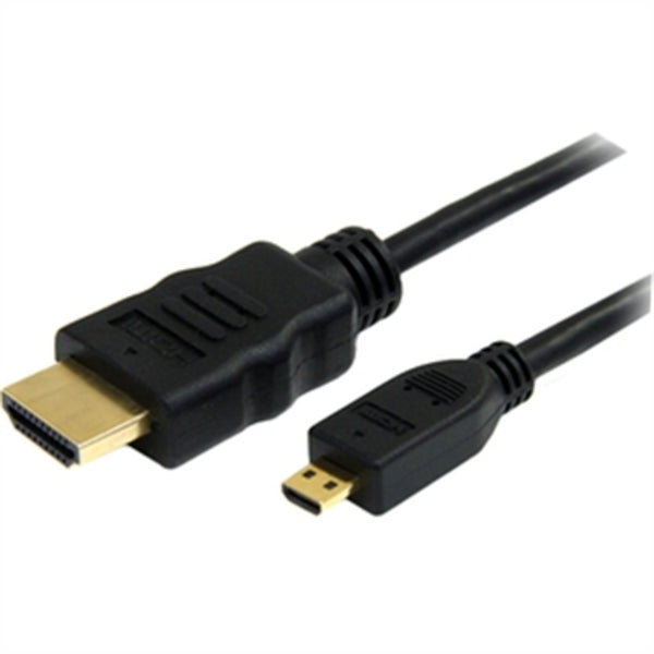 StarTech.com 3ft Micro HDMI to HDMI Cable with Ethernet, 4K High Speed Micro HDMI Type-D Device to HDMI Monitor Adapter/Converter Cord