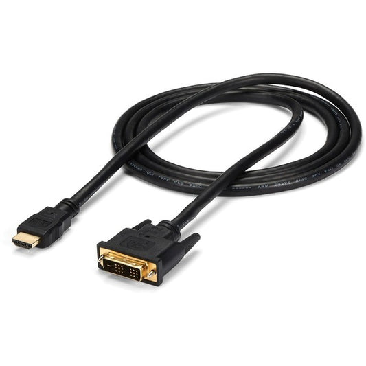 StarTech.com HDMI to DVI Cable - 6 ft / 2m - HDMI to DVI-D Cable - HDMI Monitor Cable - HDMI to DVI Adapter Cable