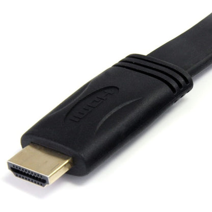 StarTech.com 10 ft Flat High Speed HDMI Cable with Ethernet - Ultra HD 4k x 2k HDMI Cable - HDMI to HDMI M/M