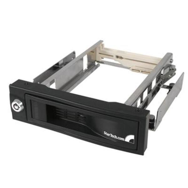 StarTech.com StarTech.com 5.25" Tray-Less SATA Hot-Swap Hard Drive Bay - Storage mobile rack - black