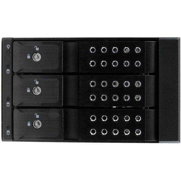 StarTech.com 3 Bay Aluminum Trayless Hot Swap Mobile Rack Backplane for 3.5in SAS II/SATA III - 6 Gbps HDD