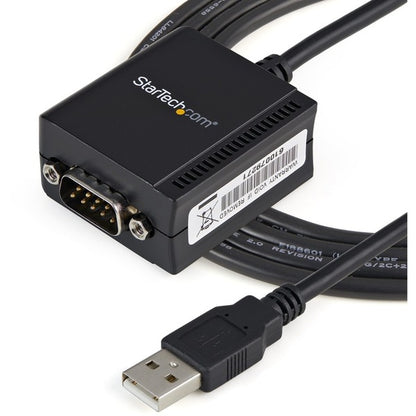 StarTech.com 1 Port FTDI USB to Serial RS232 Adapter Cable with COM Retention