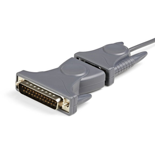 StarTech.com USB to Serial Adapter - 3 ft / 1m - with DB9 to DB25 Pin Adapter - Prolific PL-2303 - USB to RS232 Adapter Cable