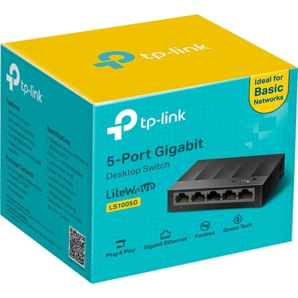 TP-Link LS1005G - Litewave 5 Port Gigabit Ethernet Switch