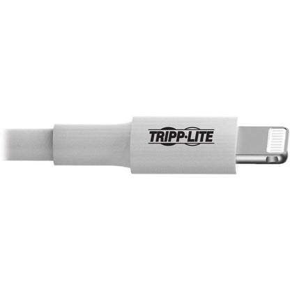 Tripp Lite 3ft Lightning USB Sync/Charge Cable for Apple Iphone / Ipad White 3'