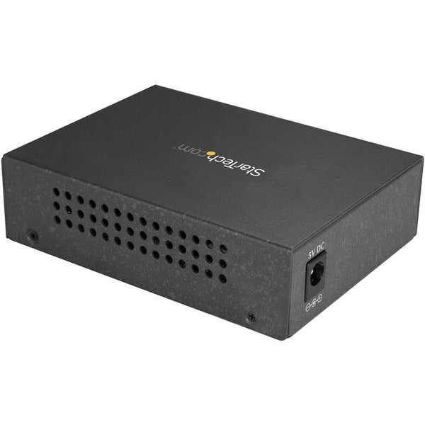 StarTech.com Multimode SC Fiber Ethernet Media Converter - 1000BASE-SX Gigabit Fiber Optic to Copper Bridge - 10/100/1000 Network - 550m